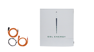 GSL Energy 10.24kWh battery with cables for solar setup